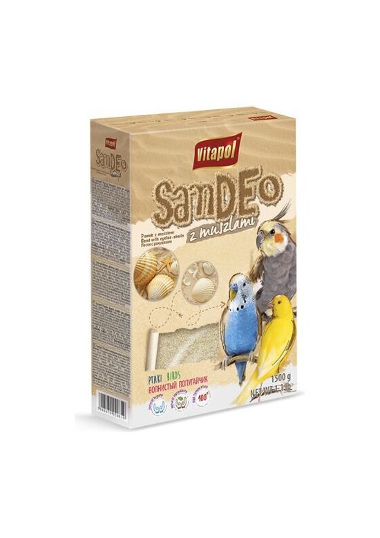 Vitapol SAND 1.5kg — песок для птиц с раковинами устриц