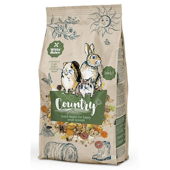 Witte Molen Country Snack Muesli, 800g - barība visiem grauzējiem, bez zāles granulām