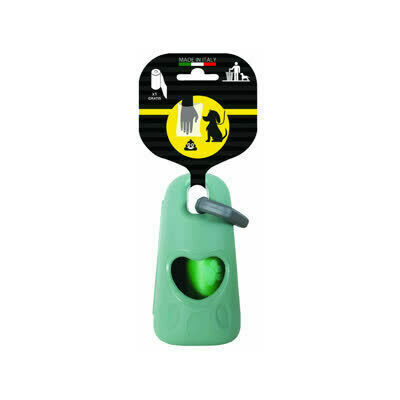 Dispensers ar karabīni izkārnījumu savākšanas maisiņiem cm. 9,5x5x4h