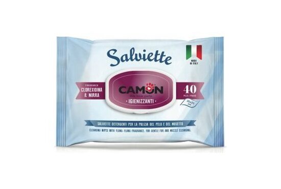 Camon Hlorheksidīna mitrās tīrīšanas salvetes  30x20cm 40gb.
