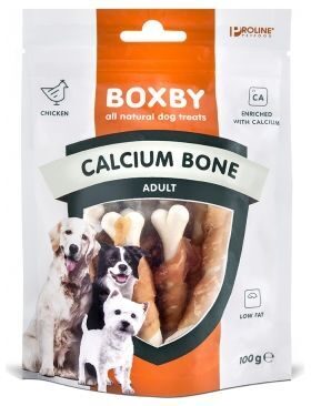 BOXBY CALCIUM BONE 100g - KALCIJA KAULIŅI PIEAUGUŠIEM SUŅIEM