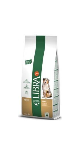 LIBRA DOG ADULT LAMB 14KG - vidējo un lielo šķirņu pieaugušiem suņiem, ar jēru