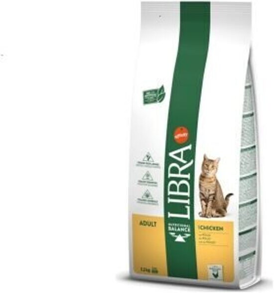 LIBRA CAT ADULT WITH CHICKEN 12kg - pilnvērtīga barība pieaugušiem kaķiem, ar vistu gaļu