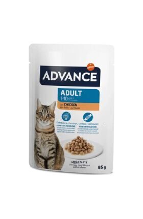 Advance Cat Adult Chicken 85gr - mitrā barība pieaugušiem kaķiem, ar vistas gaļu