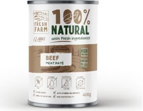 Prefera Fresh Farm Dog Smooth pate with beef 400 gr - pastētear liellopu gaļu suņiem