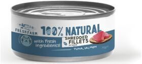 Prefera Fresh Farm CAT Shredded fillets in sauce with tuna, salmon and chicken 70 gr