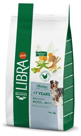  LIBRA DOG SENIOR +7 Years 12kg - sausā barība suņiem vecumā no 7 gadiem, ar vistas gaļu