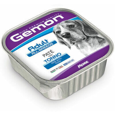 Gemon Dog All Breeds Adult Pate with Tuna 150 g - pastēte piaugušiem suņiem ar tunci