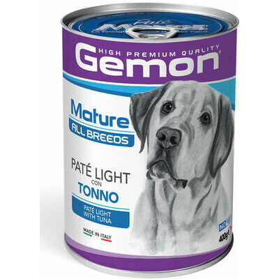 Gemon Dog All Breeds Mature Pate Light with Tuna 400 g - konservi ar tunci suņiem-senioriem
