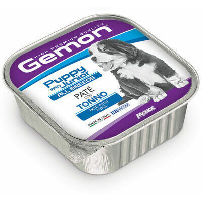 Gemon Dog All Breeds Puppy and Junior Pate with Tuna 150 g — kucēnu un junioru pastēte ar tunci