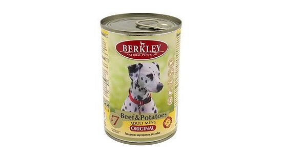 Berkley Dog #7 Beef&Potato 400g - konservi suņiem ar liellopu un kartupeļiem