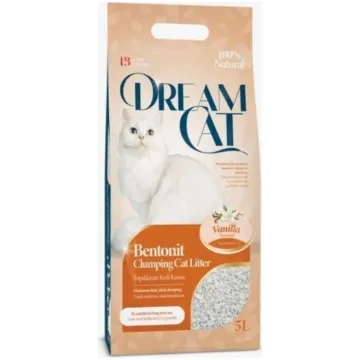 Dream Cat Vanilla 10L - cementējošās kaķu smiltis ar vaniļas smaržu 