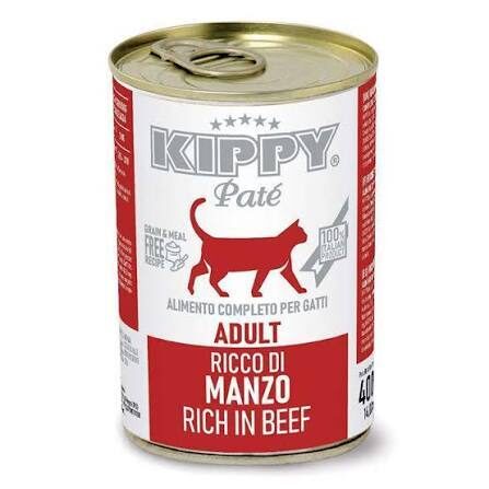 KIPPY Pate Beef 400g - pastēte kaķiem ar liellopa gaļu