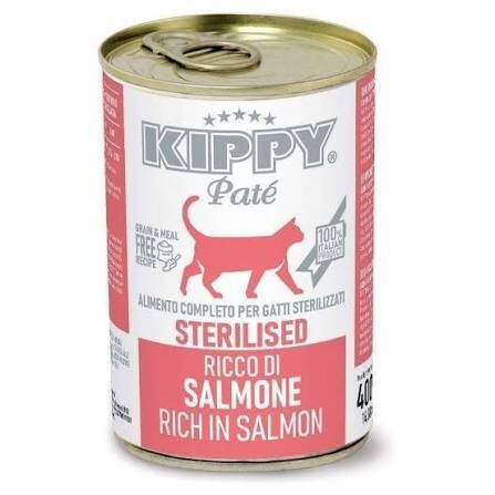 KIPPY Pate Sterilised salmon 400g - pastēte sterilizētiem kaķiem ar lasi