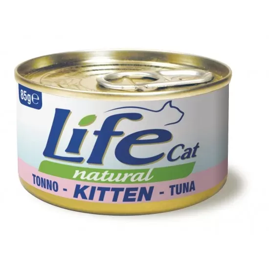 LIFE CAT Natural KITTEN TUNA 85g- konservi kaķēniem ar tunci