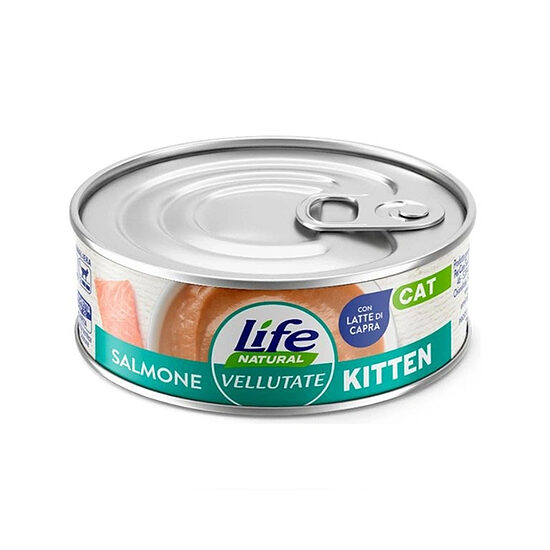 Life Cat Natural Vellutate Kitten Salmone 70g