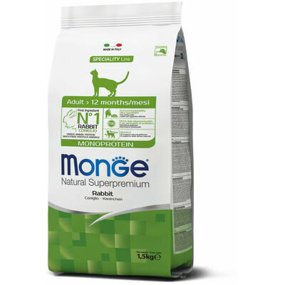 Monge Cat Adult Monoprotein Rabbit 1,5 kg