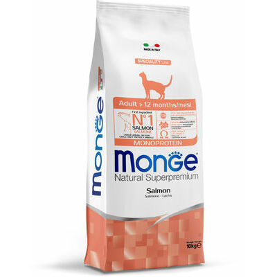 Monge Cat Adult Monoprotein Salmon 10 kg