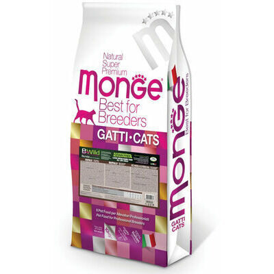  Monge Cat Breeder BWild Grain Free Large Breed All Life Stage Buffalo with Potatoes and Lentils 10 kg