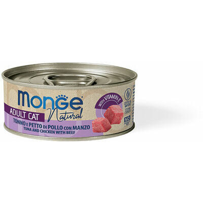 Monge Cat Natural Tuna and Chicken Breast with Beef 80 g