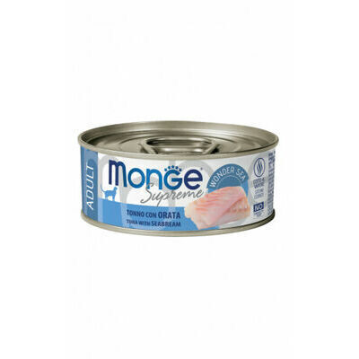 Monge Cat Supreme Adult Tuna Flakes with Seabream 80 g