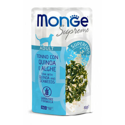  Monge Cat Supreme Pouch Adult Tuna Flakes with Quinoa and Seaweeds 80 g