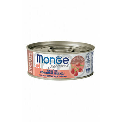  Monge Cat Supreme Sterilised Tuna Flakes with Brown Rice and Goji 80 g