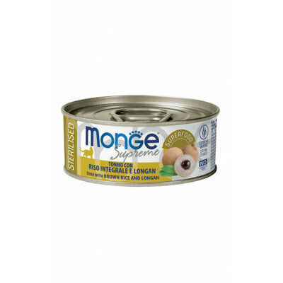 Monge Cat Supreme Sterilised Tuna with Brown Rice and Longan 80 g
