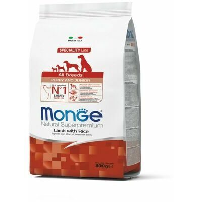 Monge Dog All Breeds Puppy and Junior Lamb with Rice 0,8 kg