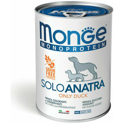 Monge Dog Monoprotein Pate Only Duck 400 g