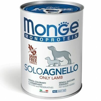 Monge Dog Monoprotein Pate Only Lamb 400 g