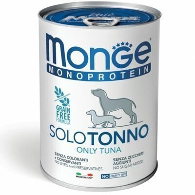 Monge Dog Monoprotein Pate Only Tuna 400 g