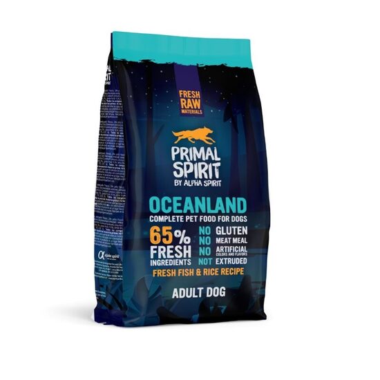 PRIMAL SPIRIT Oceanland 1kg - barība suņiem (vista un zivis)