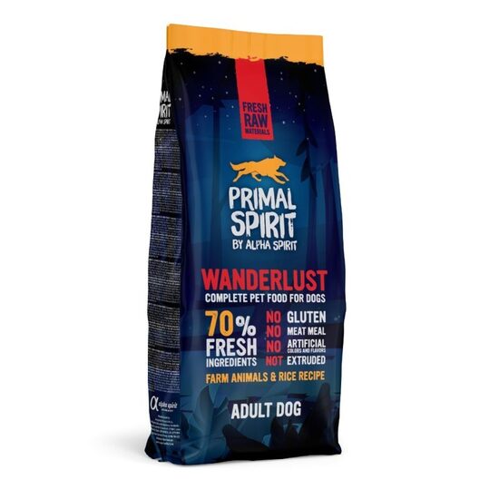 PRIMAL SPIRIT Wanderlust 12 kg - sausā barība suņiem