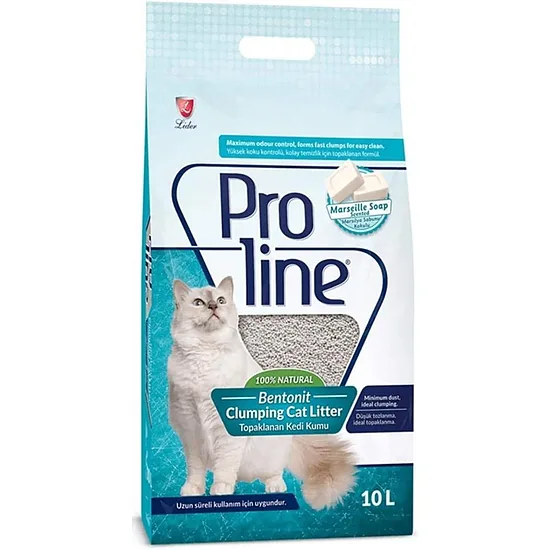Pro Line Marseille Soap 5l - cementējošās kaķu smiltis ar marseļas ziepju smaržu