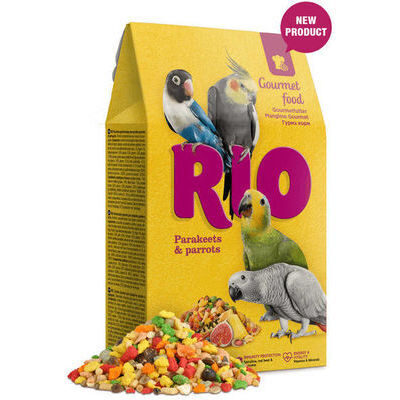  RIO Gourmet food for parakeets and parrots 250 g - barība vidējiem un lieliem papagaiļiem