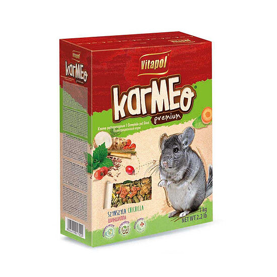 Vitapol Karmeo Premium (Karma STANDARD) carton complete food for chinchilla 500g - barība šinšilām