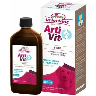 Vitar Dog/Cat Veterinae ArtiVit Syrup 200 ml
